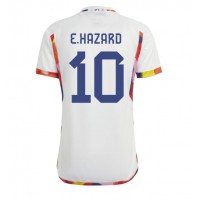 Belgia Eden Hazard #10 Fotballklær Bortedrakt VM 2022 Kortermet
